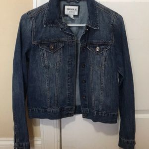 NWOT faded look denim jacket